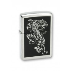 Зажигалка ZIPPO Tigre Satin Chrome, латунь с ник.-хром. покрыт., серебр., матовая, 36х56х12 мм