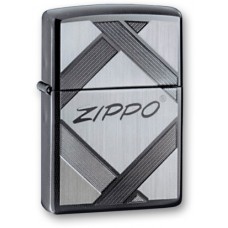 Зажигалка ZIPPO Tradition Black Ice, латунь с ник.-хром. покрыт., серебр., глянцевая, 36х56х12 мм