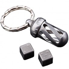 Брелок-капсула с игральными кубиками Acorn Dice Gray Titanium