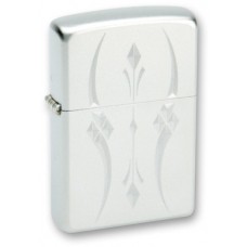 Зажигалка ZIPPO Satin Chrome, латунь с ник.-хром. покрыт., серебр., 36х56х12 мм