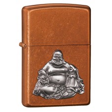 Зажигалка ZIPPO Будда, латунь/сталь с покрытием Toffee™, медная, матовая, 36х12x56 мм