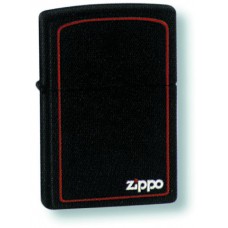 Зажигалка ZIPPO Classic с покрытием Black Matte, латунь/сталь, чёрная с лого, матовая, 36x12x56 мм