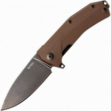 Нож складной KUR Brown G-10, DLC-Coated and Stonewashed Blade