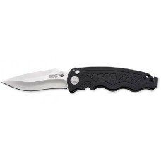 Складной нож Zoom Mini - SOG ZM1001, сталь лезвия AUS-8 Satin Polished, рукоять алюминий, чёрный