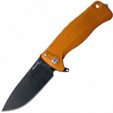 Нож складной SR-22 Mini Ball-Bearing Flipper, Orange Solid® Aluminum Handle, Black DLC-Coated Sleipner Stainless Steel