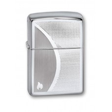 Зажигалка ZIPPO Shadow Gradiant High Polish Chrome, латунь, ник.-хром. покр., серебр., глянц., 36х56х12 мм