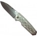 Нож складной EX-02 Spear Point, Thumb Stud, Black/Gray/Lava G-Mascus® G10 Handle, Black Blade 9.52 см.