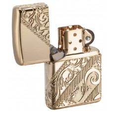 Лимитированная зажигалка ZIPPO Armor® с покрытием Gold Plated, латунь/сталь, золотистая, 36x12x56 мм