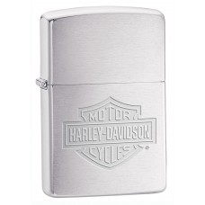 Зажигалка ZIPPO Harley-Davidson®, латунь/сталь с покрытием Brushed Chrome, серебристая, 36х12x56 мм