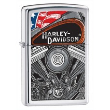 Зажигалка ZIPPO HD High Polish Chrome, латунь с никеле-хромовым покрыт., серебр., глянц., 36х56х12мм