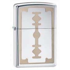 Зажигалка ZIPPO Razor High Polish Chrome, латунь с никеле-хром. покрыт.,серебр.,глянц.,36х56х12мм