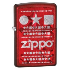 Зажигалка ZIPPO Candy Apply Red, латунь с никеле-хром.покрыт, красный, матов, 36х56х12 мм