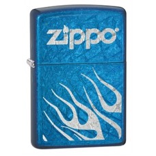 Зажигалка ZIPPO, латунь с покрытием Cerulean™, синий, глянцевая, 36х12x56 мм