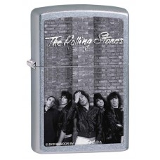 Зажигалка ZIPPO Rolling Stones®, латунь с покрытием Street Chrome™, серебристая, 36х12x56 мм