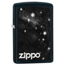 Зажигалка ZIPPO Galaxy, латунь с покрытием Black Matte, черный, матовая, 36х12x56мм