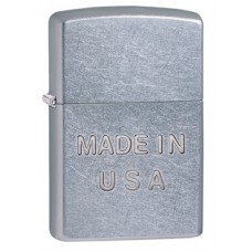 Зажигалка ZIPPO Made in USA Street Chrome, латунь с никеле-хром. покрыт.,серебр.,матовая, 36х12х56 м