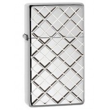 Зажигалка ZIPPO Slim® Armor™, с усиленным корпусом из латуни Armor™, серебристый, 30x10x55 мм