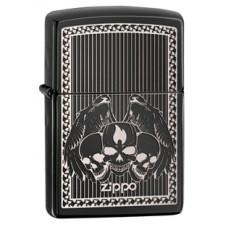 Зажигалка ZIPPO Classic, латунь с покрытием Ebony™, черный, глянцевая, 36х12x56 мм