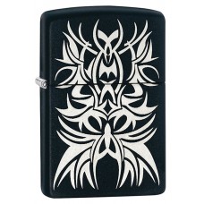 Зажигалка ZIPPO Tattoo, латунь с покрытием Black Matte, черный, матовая, 36х12x56 мм