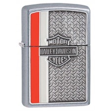 Зажигалка ZIPPO Harley-Davidson®, латунь/сталь с покрытием Street Chrome™, серебристая, 36x12x56 мм