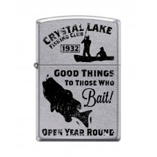 Зажигалка ZIPPO 207 Vintage Fishing, латунь/сталь с покрытием Street Chrome™, 36x12x56 мм