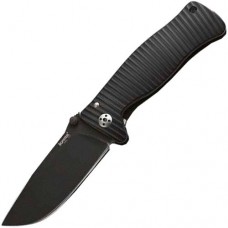 Нож складной SR-2 Mini, Solid® Black Anodized Aluminum Handle, Black MilSpec Finish Sleipner Stainless Steel