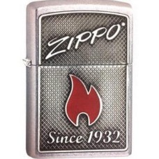 Зажигалка ZIPPO Classic с покрытием Street Chrome, латунь/сталь, серебристая, матовая, 36x12x56 мм