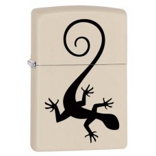 Зажигалка ZIPPO 216 Lizard с покрытием Cream Matte, латунь/сталь, кремовая, матовая, 36x12x56 мм