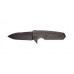 Нож складной EX-02 Spear Point Flipper, Black/Gray/Lava G-Mascus® G10 Handle, Black Blade 9.52 см.