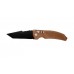 Автоматический складной нож EX-03 Auto, Black Tanto Blade, Matte Brown Handle 8.89 см.