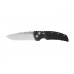 Нож складной EX-01 Stone-Tumbled Drop Point Blade, Black Aluminum Handle 8.89 см.