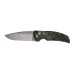 Нож складной EX-01 Stone-Tumbled Drop Point Blade, Green/Gray G-Mascus® G10 Handle 8.89 см.