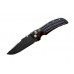 Нож складной EX-01 Black Drop Point Blade, Black Aluminum Handle 8.89 см.