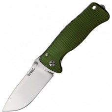 Нож складной SR-2 Mini, Solid® Green Anodized Aluminum Handle, Satin Finish Sleipner Stainless Steel