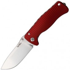 Нож складной SR-2 Mini, Solid® Red Anodized Aluminum Handle, Satin Finish Sleipner Stainless Steel