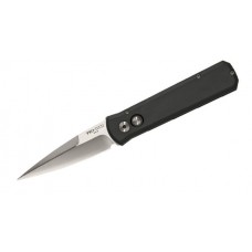 Автоматический складной нож Godson™ Solid Black Handle, Satin Blade