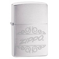 Зажигалка ZIPPO 200 Zippo с покрытием Brushed Chrome, латунь/сталь, серебристая, 36x12x56 мм