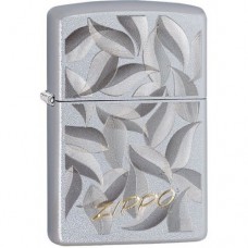 Зажигалка ZIPPO с покрытием Satin Chrome, латунь/сталь, серебристая, матовая, 36x12x56 мм