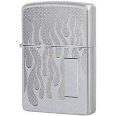 Зажигалка ZIPPO с покрытием Satin Chrome, латунь/сталь, серебро, матовая, 36x12x56 мм