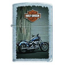 Зажигалка ZIPPO Harley-Davidson® Байк, с покрытием Street Chrome™, латунь/сталь, серебристая, 36x12x56 мм