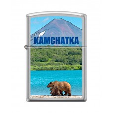 Зажигалка ZIPPO Камчатка с покрытием Satin Chrome™