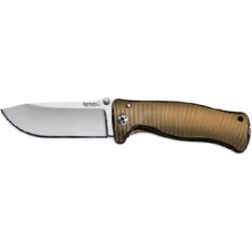 Нож складной SR-1, Solid® Bronze Anodized Titanium Handle, Black PVD-Coated Sleipner Stainless Steel