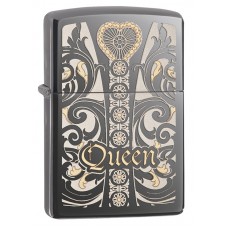 Зажигалка ZIPPO Classic Queen с покрытием Black Ice®