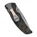 Автоматический складной нож EX-01 Auto, Stone-Tumbled Drop Point Blade, Green/Gray G-Mascus® G10 Handle 8.89 см.