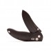 Автоматический складной нож EX-04 Black Wharncliffe Blade, Black G-Mascus® G10 Handle 8.89 см.