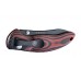 Нож складной EX-04 Black Upswept Blade, Black/Gray/Red Lava G-Mascus® G10 Handle 10.16 см.