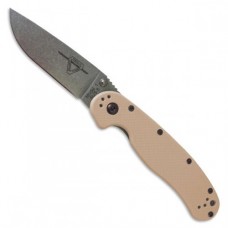 Нож складной RAT™-1 Stone Wash Blade, Desert Tan Handle