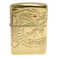 Зажигалка ZIPPO Armor™ с покрытием High Polish Gold Plate, латунь/сталь, золотистая, 36x12x56 мм