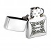 Зажигалка ZIPPO Tattoo Design Satin Chrome, латунь с ник.-хром. покрыт., серебр., матовая, 36х56х12мм