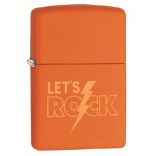 Зажигалка ZIPPO с покрытием Orange Matte, латунь/сталь, оранжевая, матовая, 36x12x56 мм